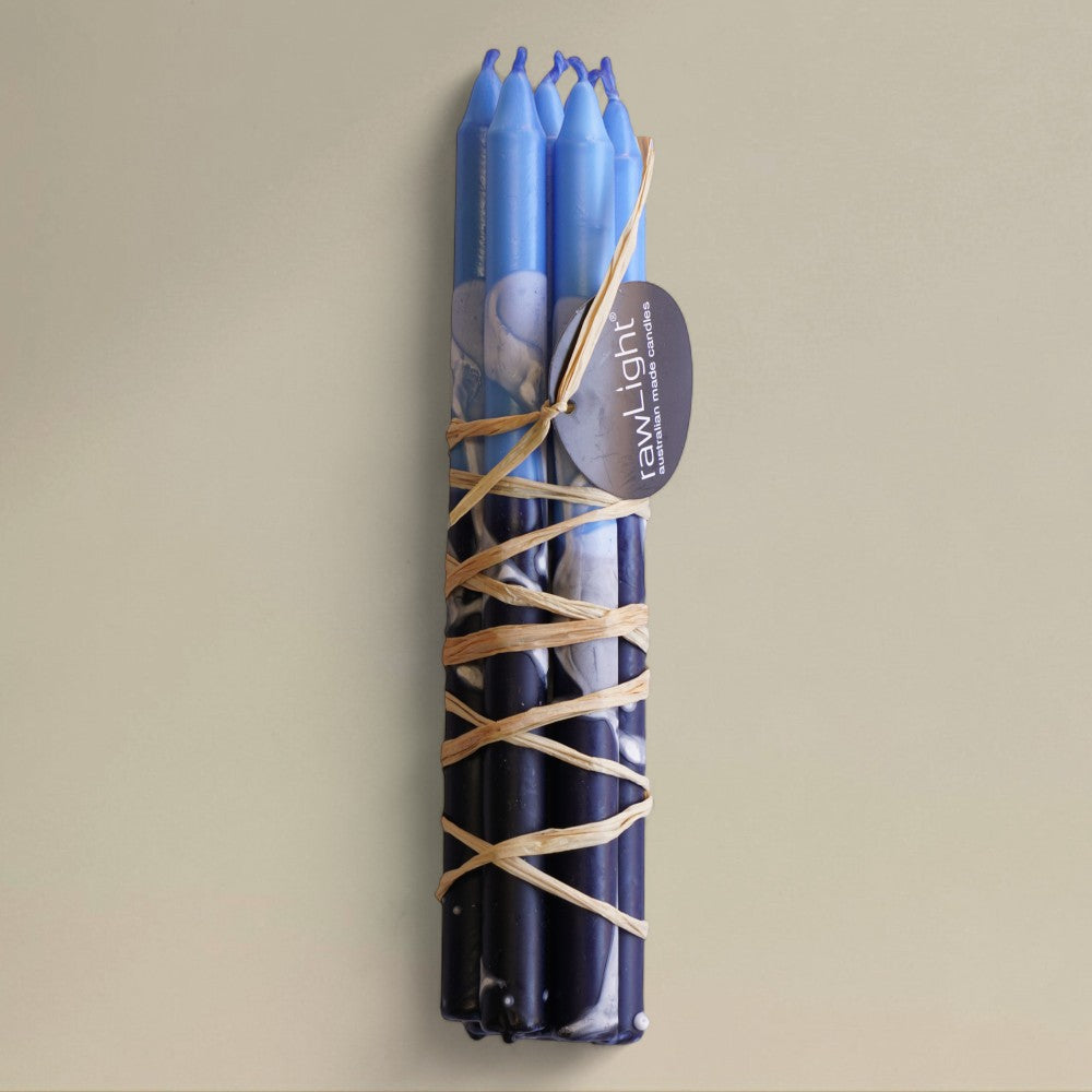 Prayer Candle 13x195mm Splashed Bundle of 7