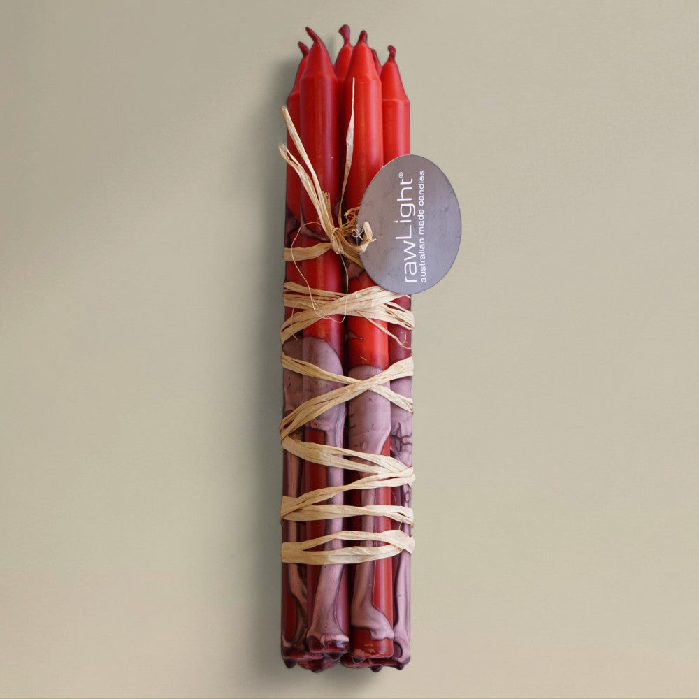 Prayer Candle 13x195mm Splashed Christmas Bundle of 7