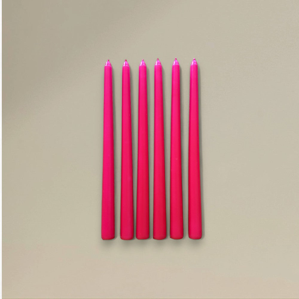 Taper Candle 22x300mm Coloured Packet of 6