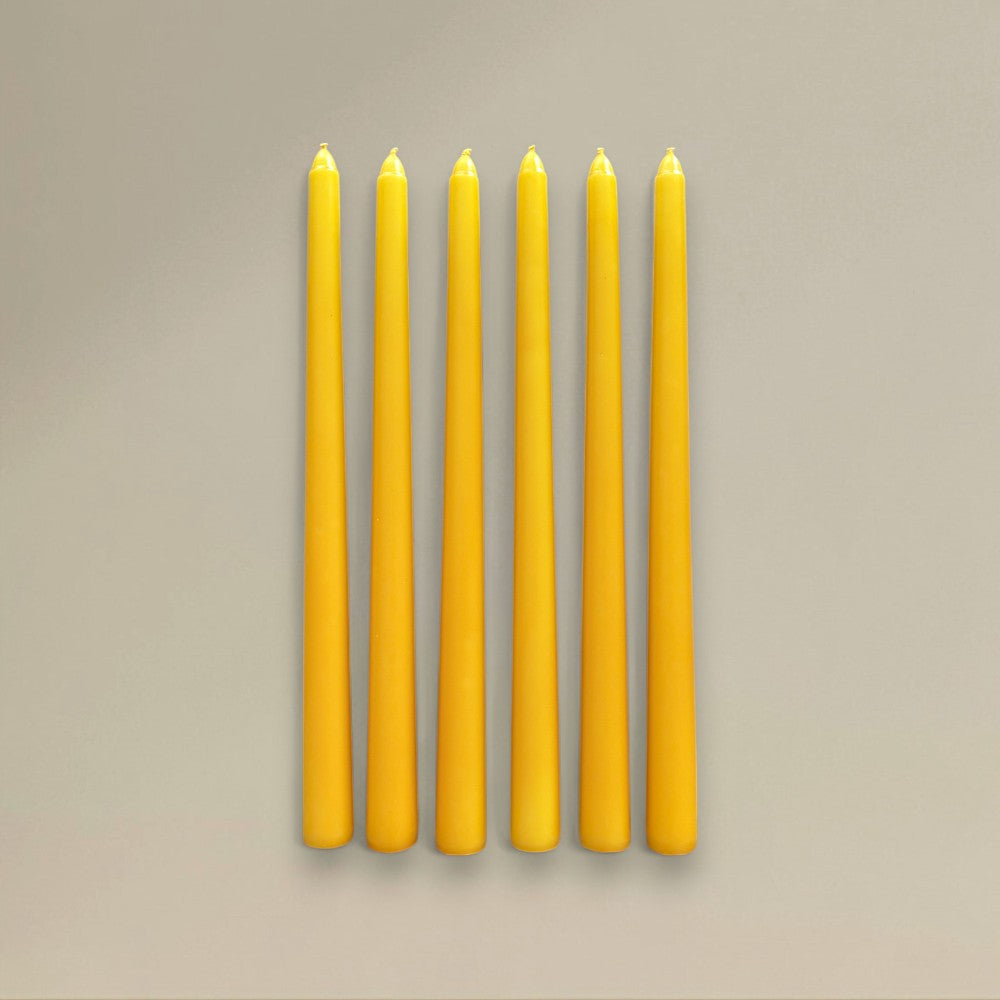 Taper candle 22x380mm coloured packet of 6 - rawLight Design Pty Ltd