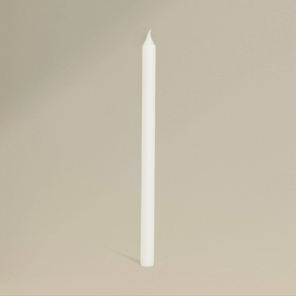Colored dining candle 22x400mm with fluted top for elegant home and event decor