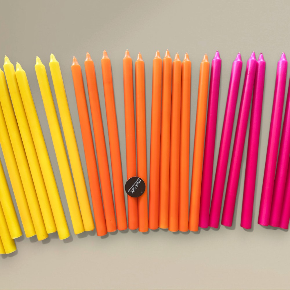 Dining Candle 22x400mm Coloured Packet of 6