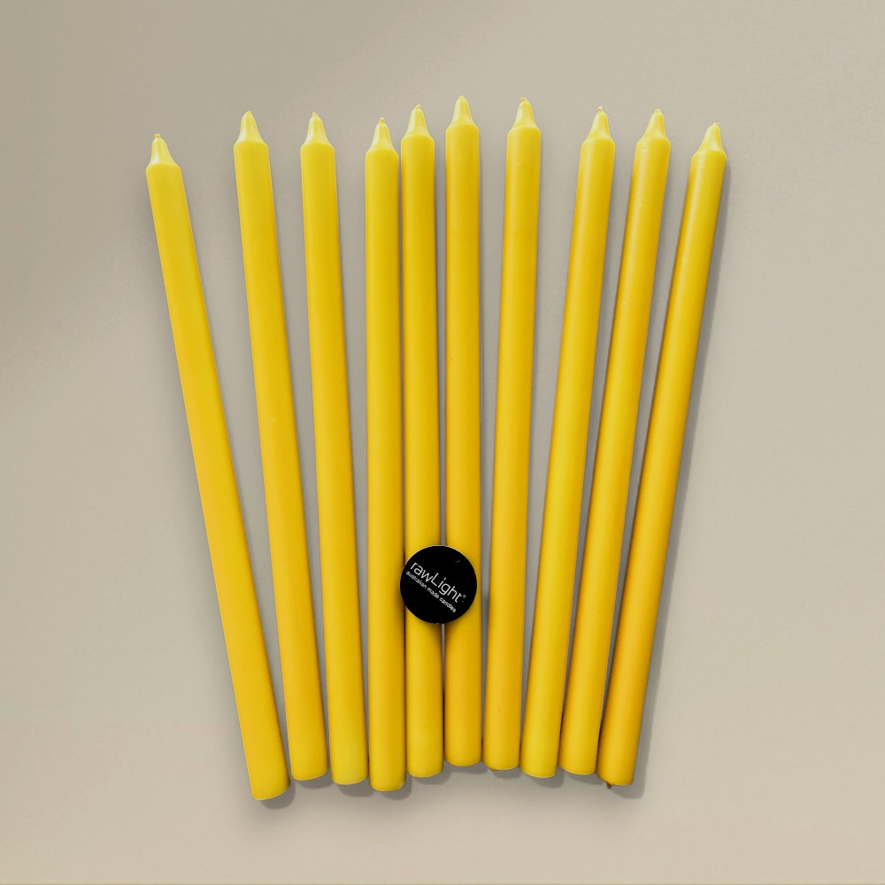 Dining candle 22x400mm coloured packet of 6 - rawLight Design Pty Ltd