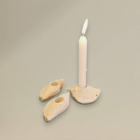 Candle holder wish and prayer tulip shape