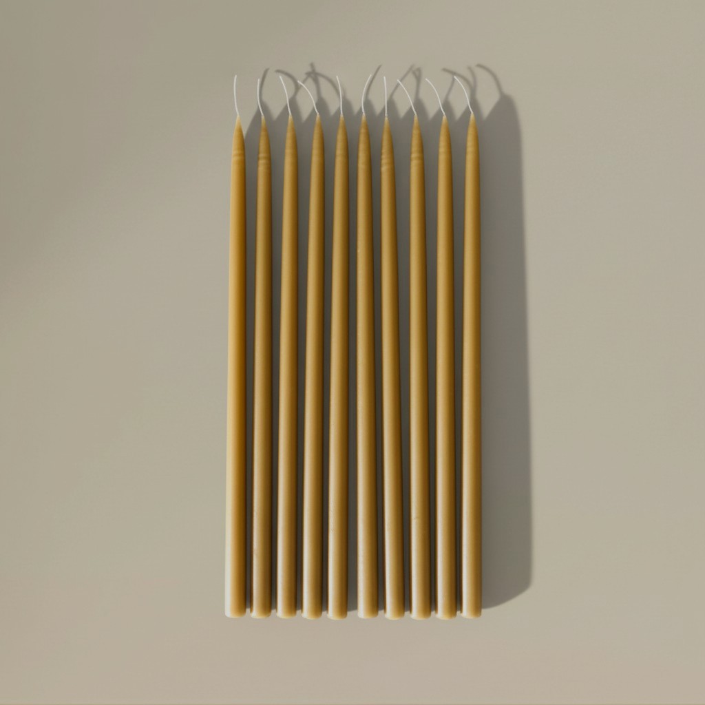 Taper candle beeswax 500mm