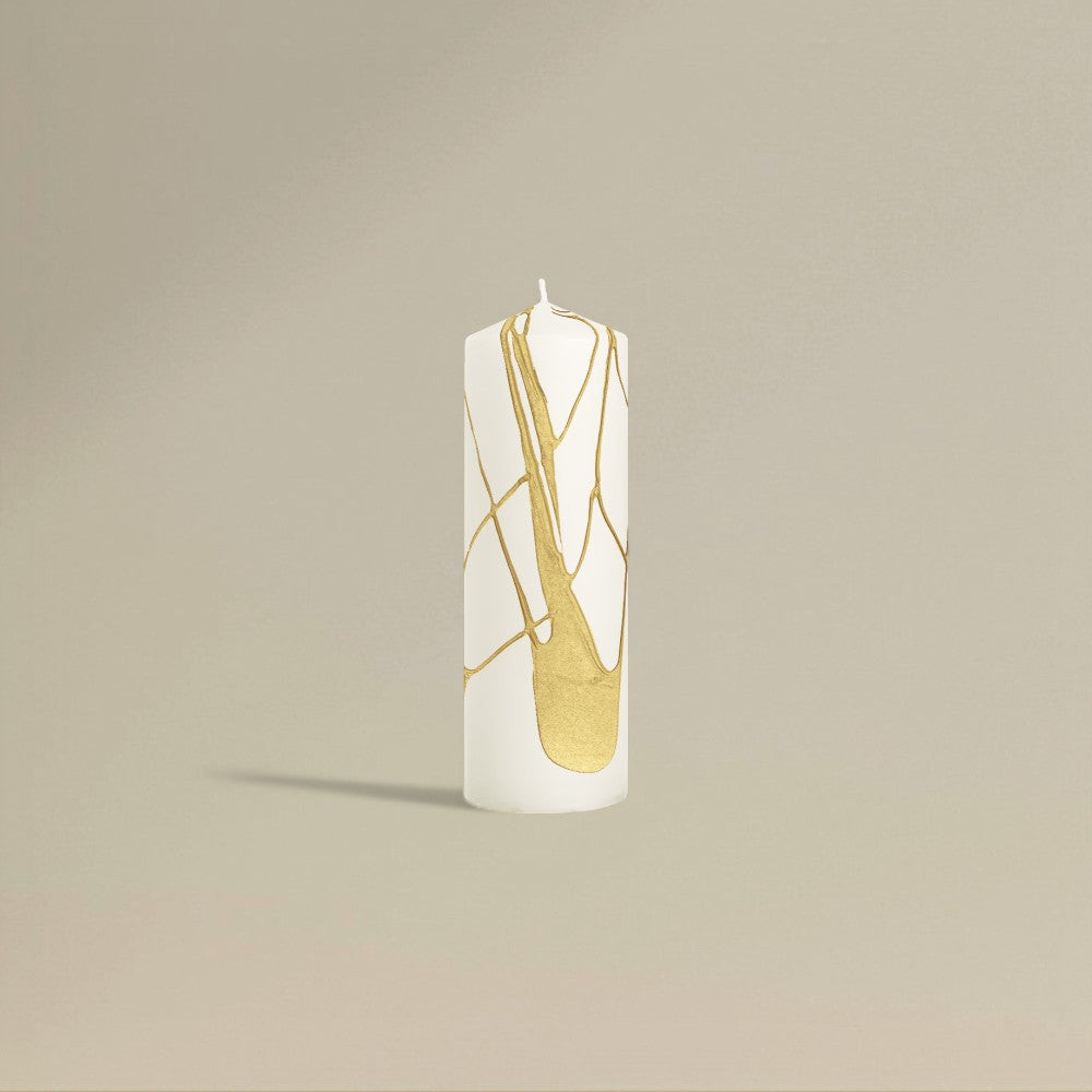 Pillar Candle 50x150mm Splashed