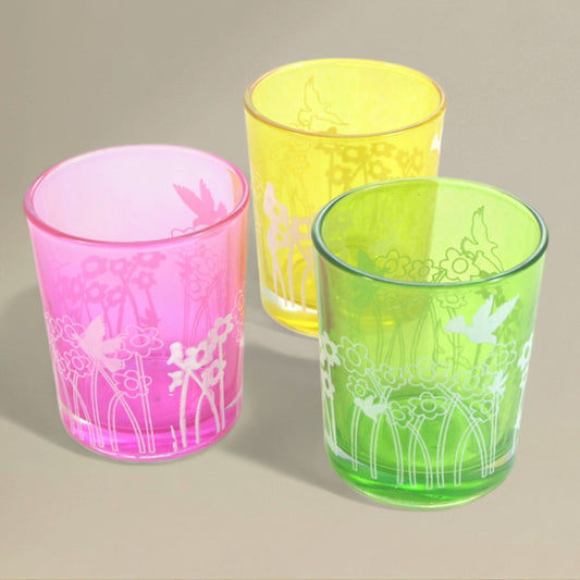 Tea light holder forest pack of 3