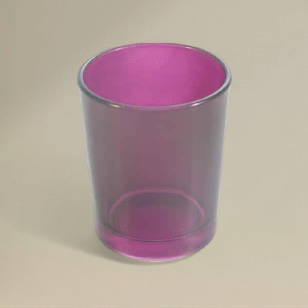 Glass tea light holder