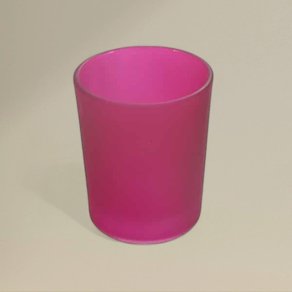 Glass tea light holder