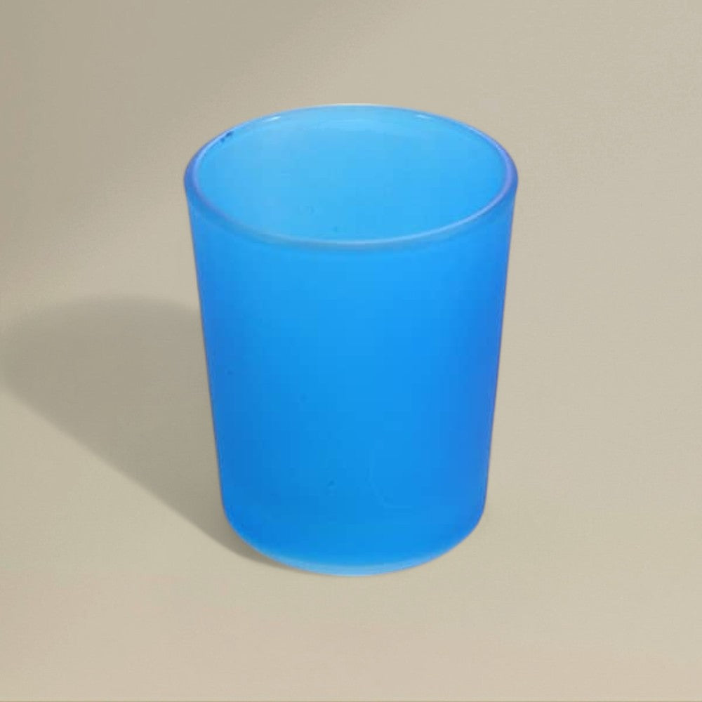 Glass tea light holder