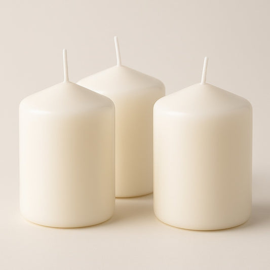 Pillar candle 50mm white