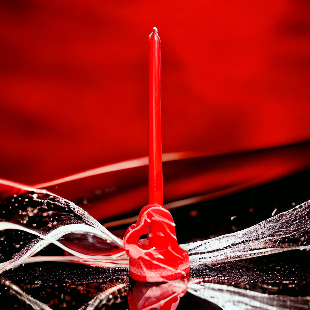 Taper candle heart base 22x300mm