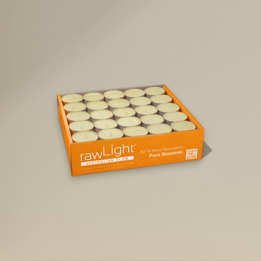 Tea light candle beeswax packet of 50