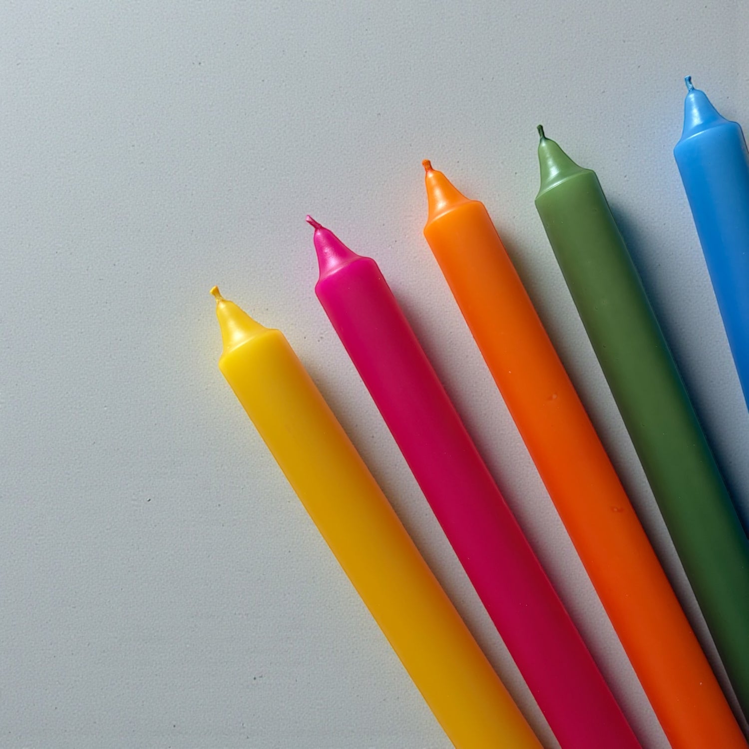 Coloured candles