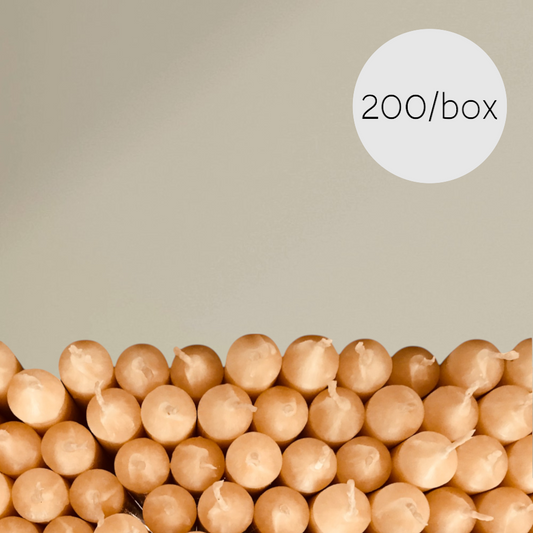 Prayer Candle Beeswax 12x220mm Box of 200