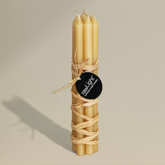 Prayer Candle Beeswax 12x220mm Bundle of 7