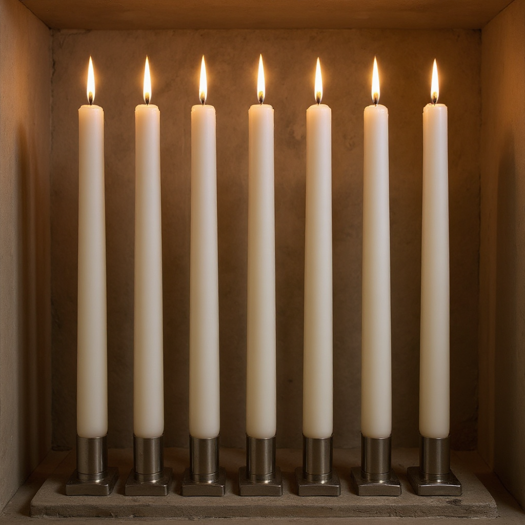 Taper candle 22x300mm white 144 pieces