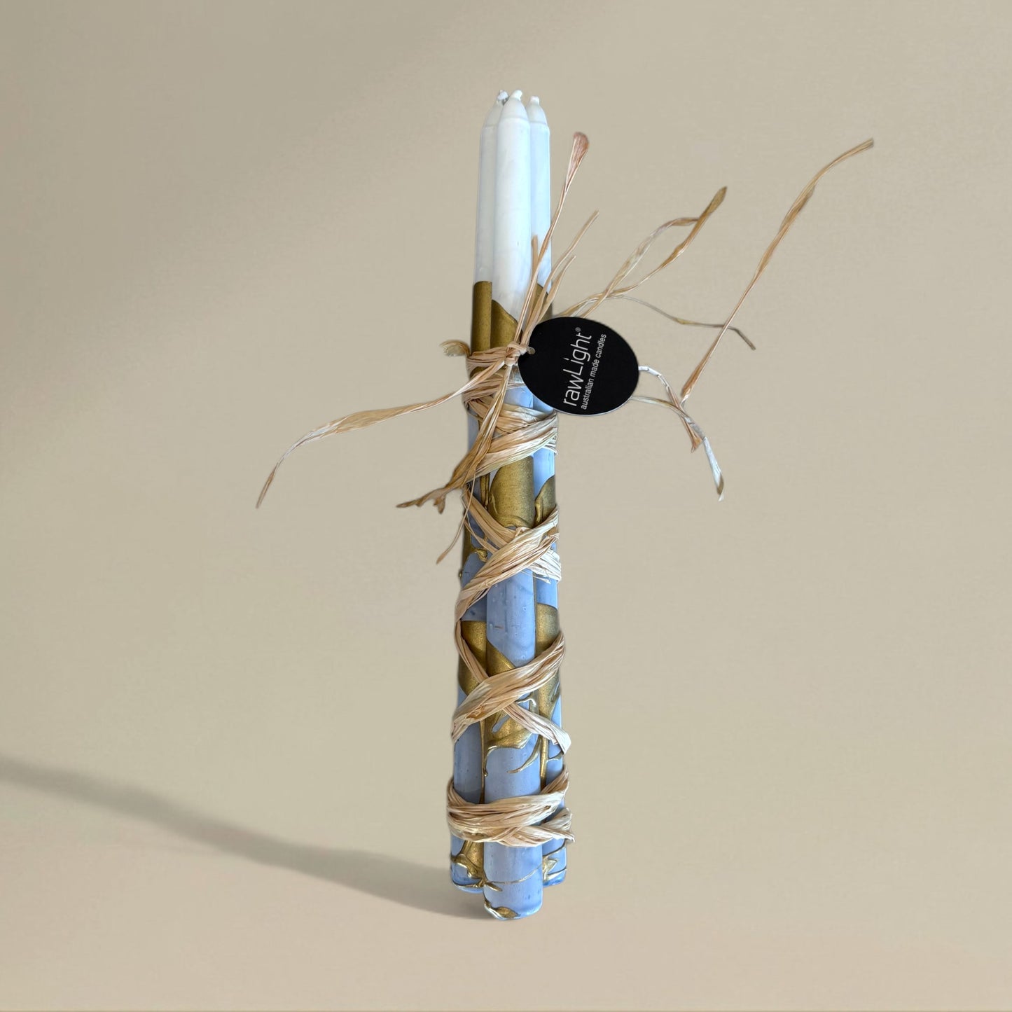 Taper candle 22x380mm splashed bundle of 3