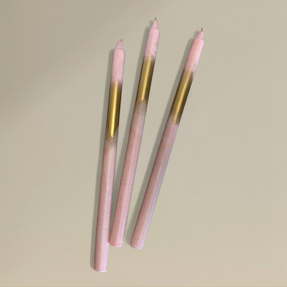 Dining candle 22x400mm frosted packet of 6 - rawLight Design Pty Ltd