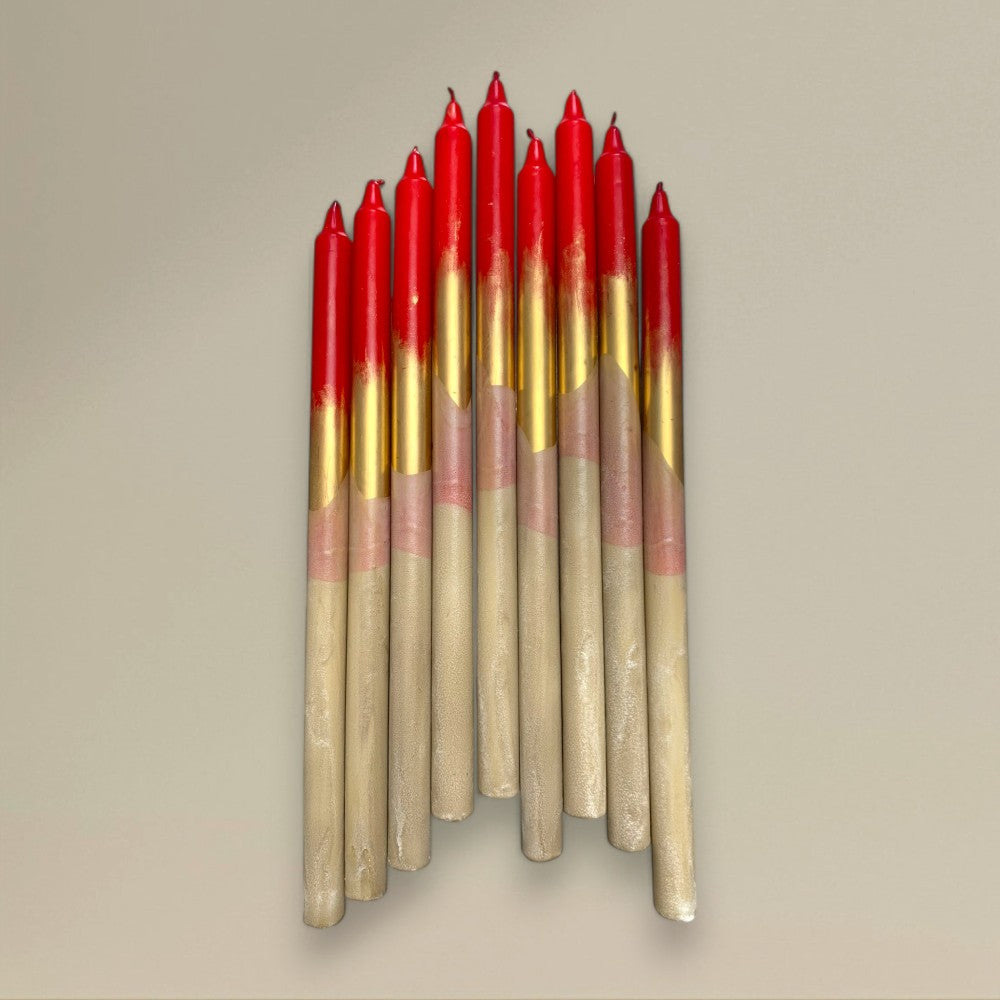 Dining candle 22x400mm frosted packet of 6 - rawLight Design Pty Ltd