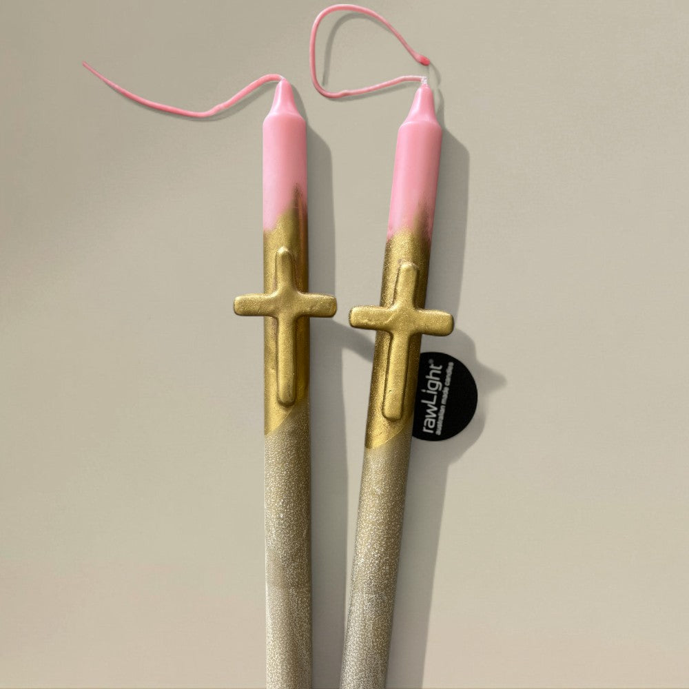 Cross candle 22x400mm - rawLight Design Pty Ltd