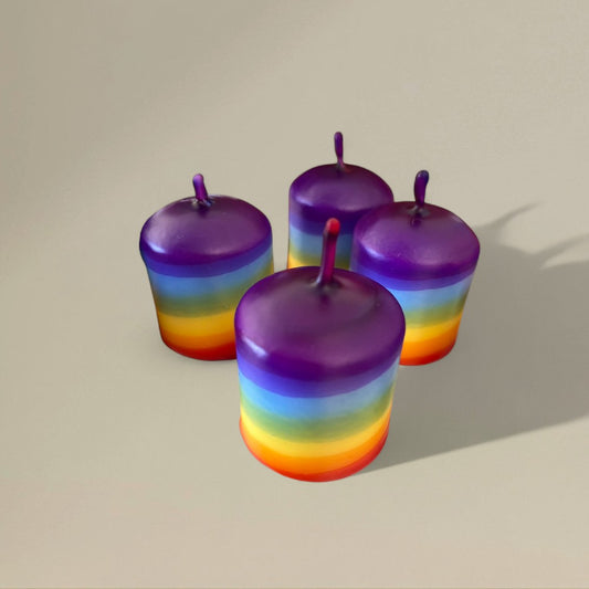 Pillar Candle 38x45mm Multi Coloured Packet of 20