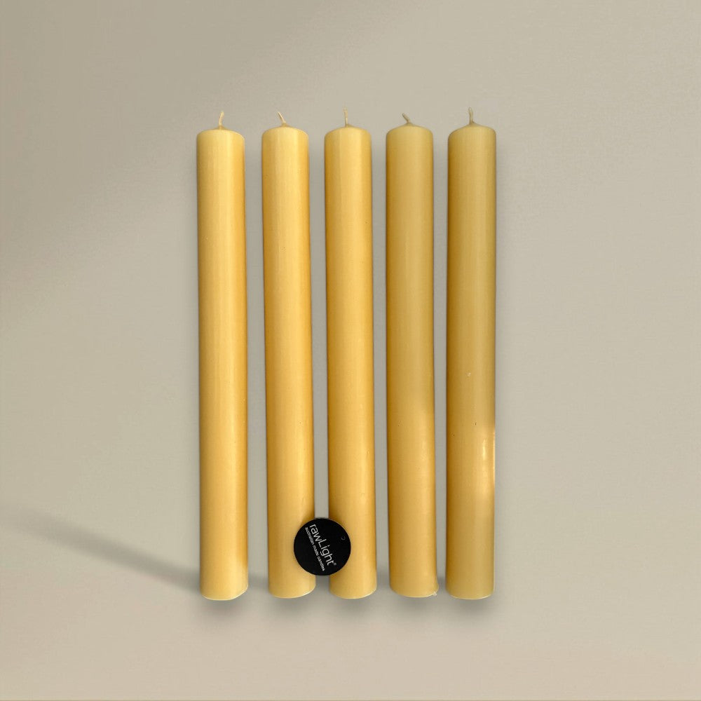 Pillar candle beeswax - rawLight Design Pty Ltd