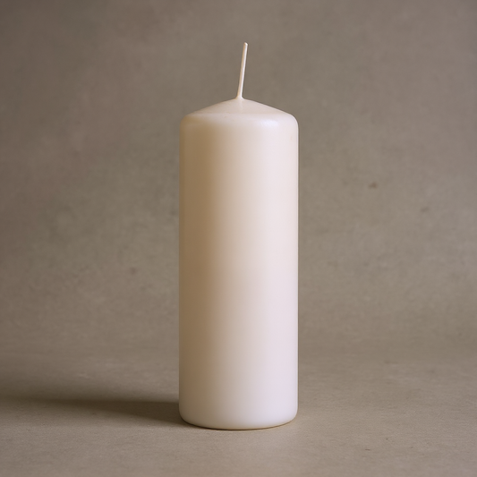 Pillar candle 50x150mm white 40 pieces
