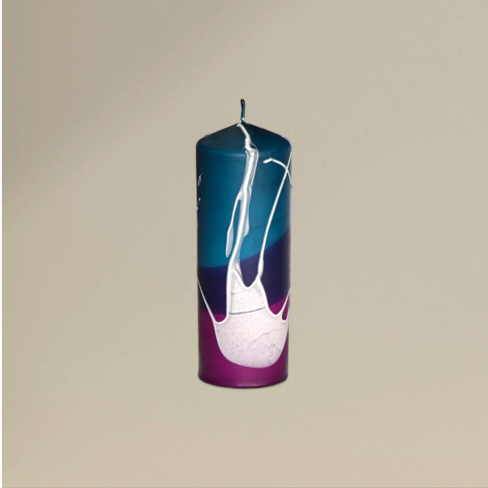 Pillar Candle 50x150mm Splashed