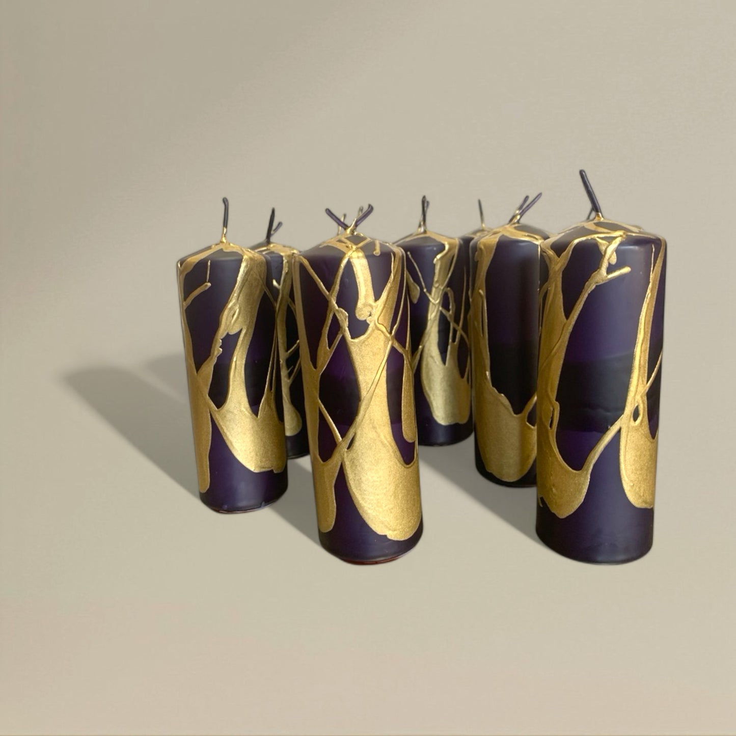 Pillar Candle 50x150mm Splashed