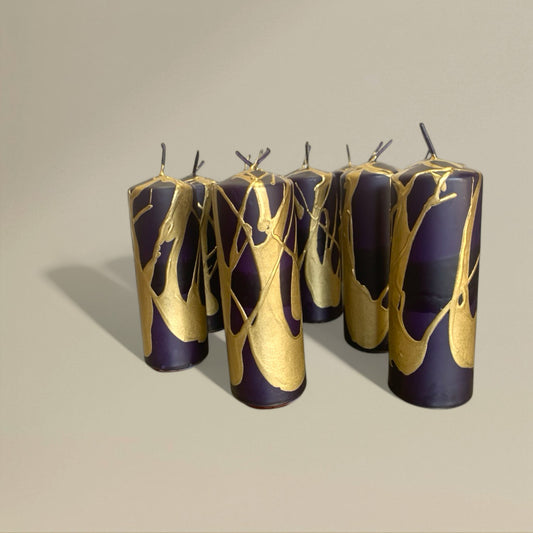 Pillar Candle 50x150mm Splashed