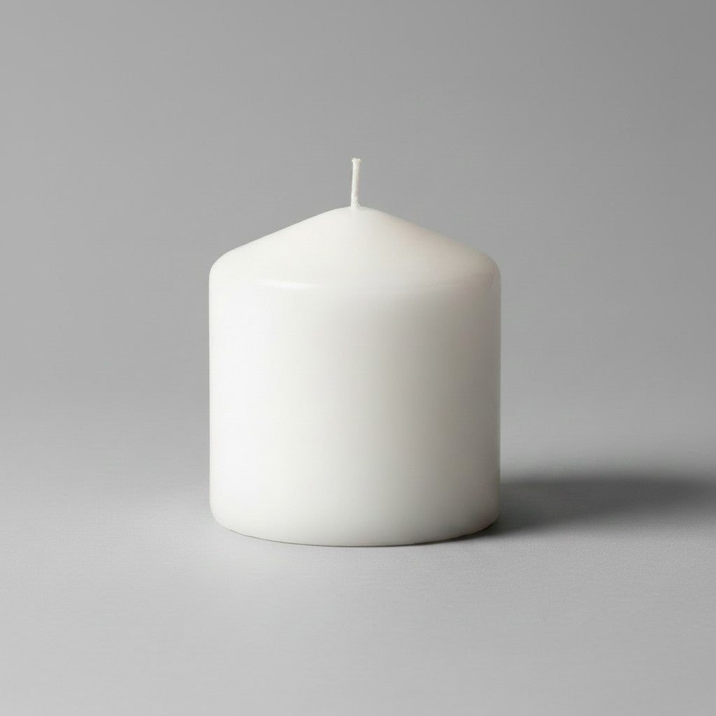 Pillar candle 50x50mm white 100 pieces