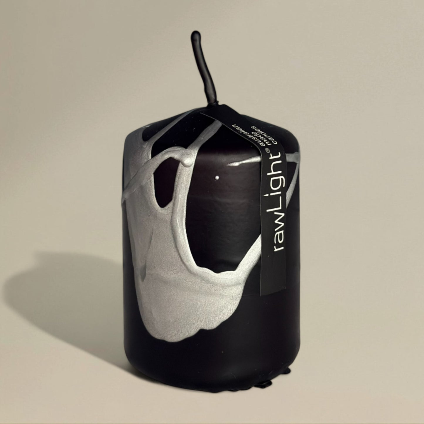 Pillar candle 50x75mm splashed