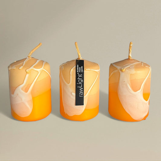 Pillar Candle 50x75mm Splashed