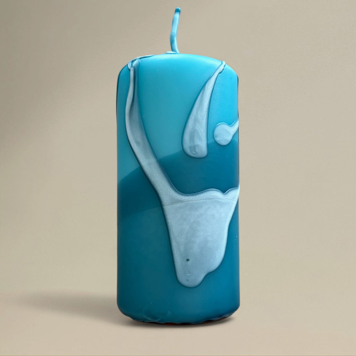 Pillar candle 60x130mm splashed