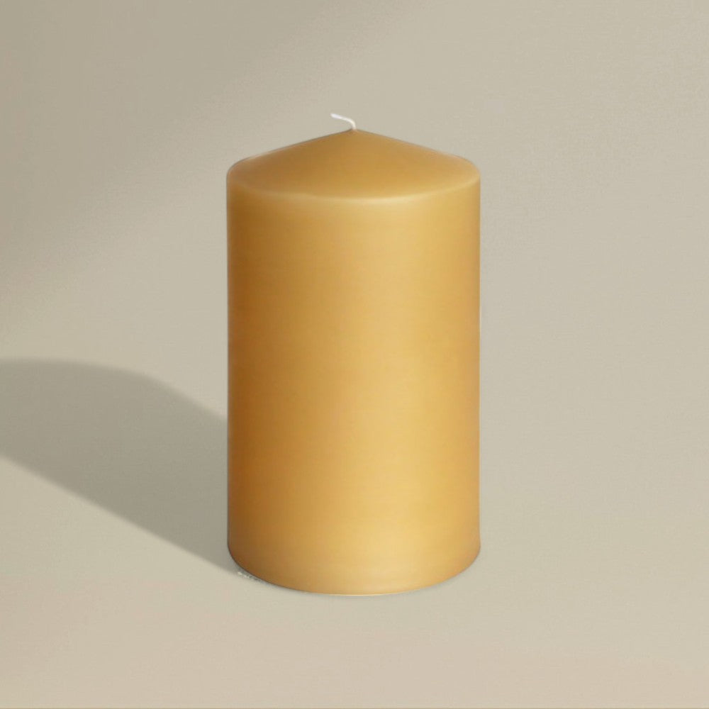 Pillar candle beeswax - rawLight Design Pty Ltd