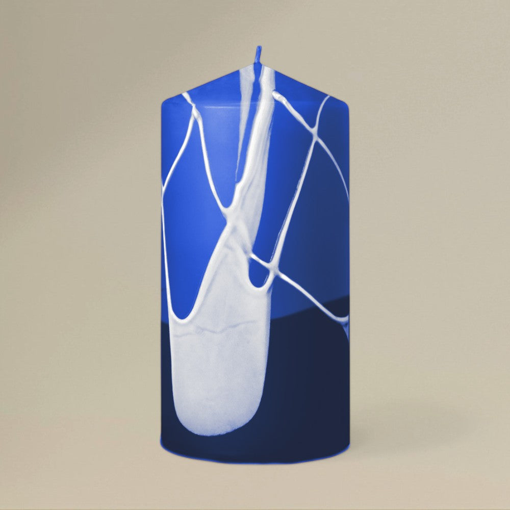 Pillar candle 75x150mm splashed