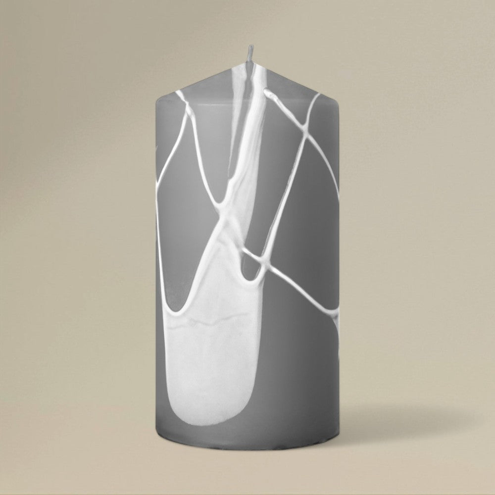 Pillar candle 75x150mm splashed