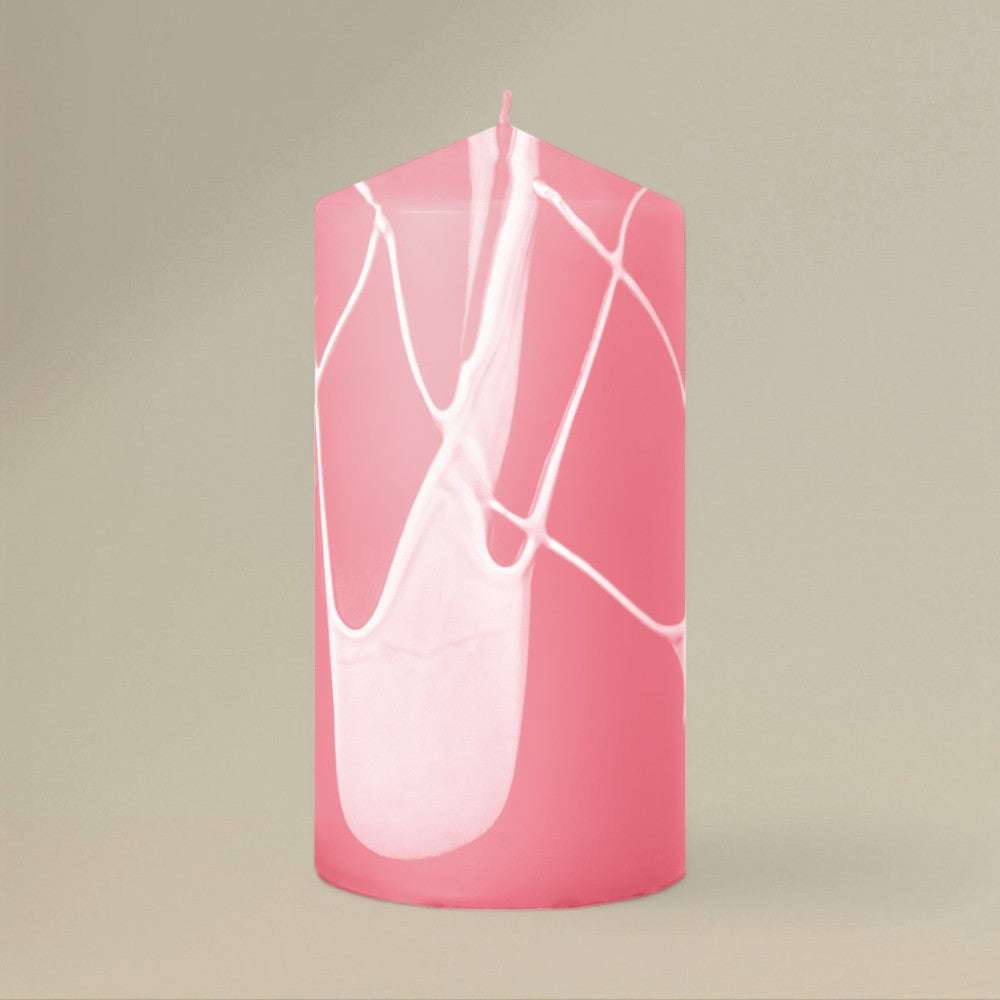 Pillar candle 75x150mm splashed