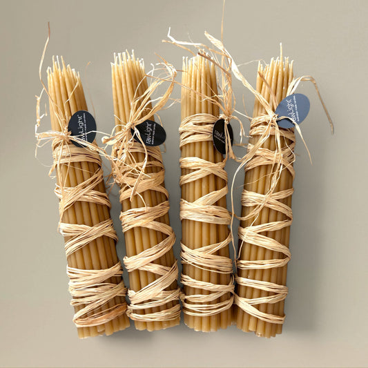 Prayer candle beeswax bundle of 38