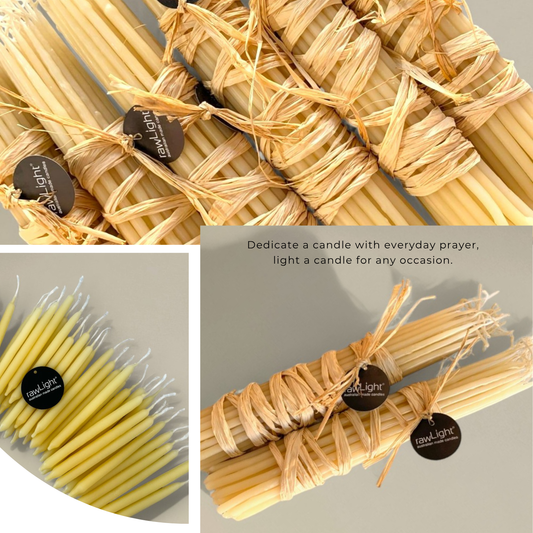 Prayer Candle Beeswax Bundle of 45