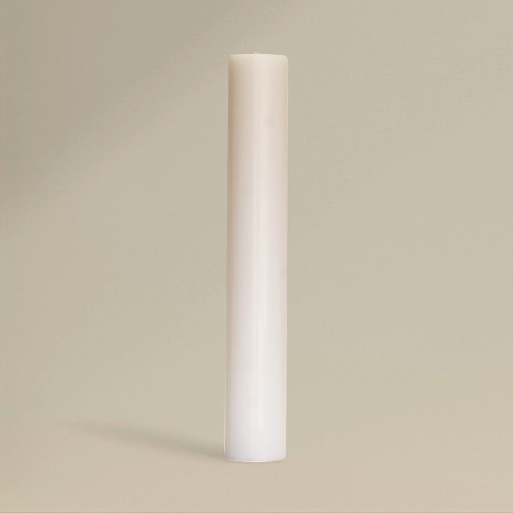 Pillar Candle 75mm Ivory Flat Top