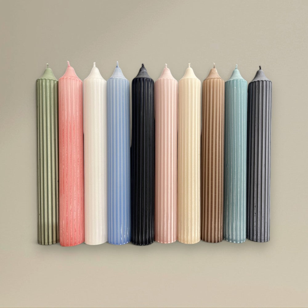 Pillar Candle Evoke 35x255mm Coloured