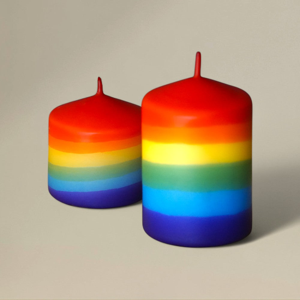 Pillar Candle 75mm Multi Coloured