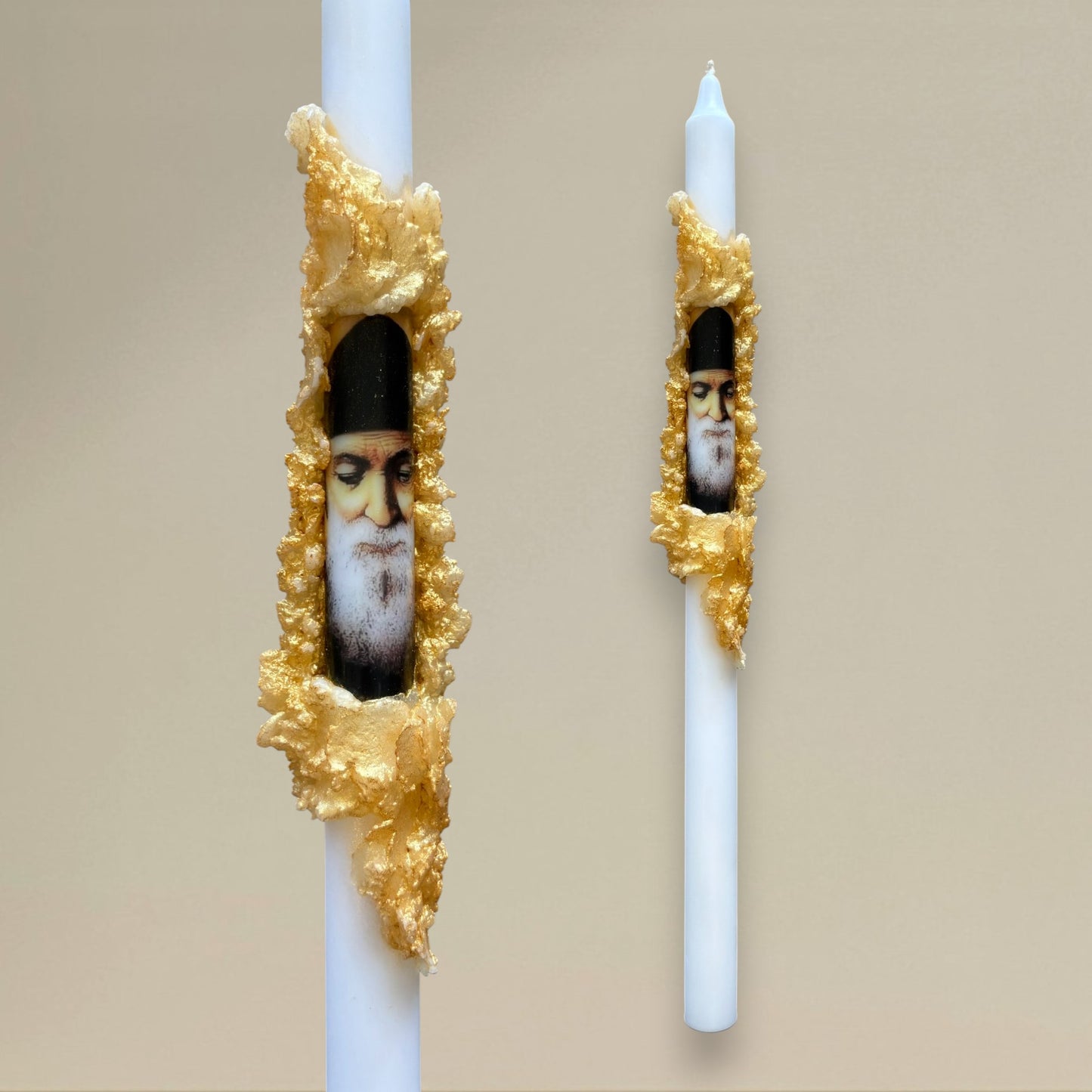 Icon candle 22x400mm St Charbel - rawLight Design Pty Ltd
