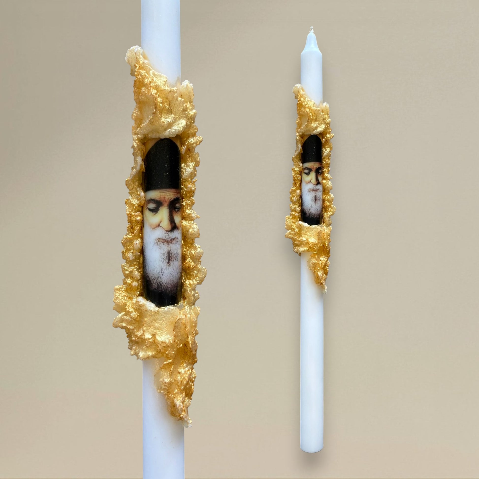 Icon candle 22x400mm St Charbel - rawLight Design Pty Ltd