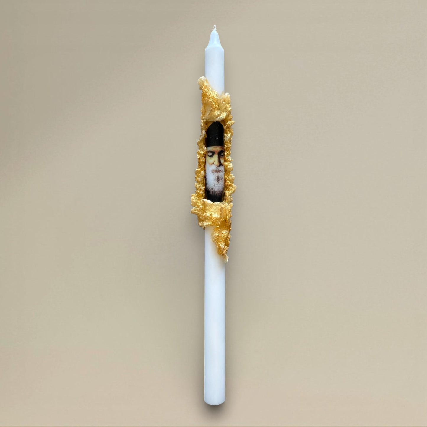 Icon candle 22x400mm St Charbel - rawLight Design Pty Ltd
