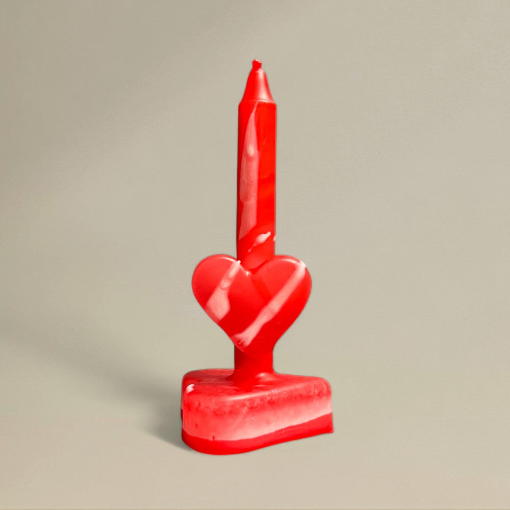 Wish Candle Heart Base 13x120mm