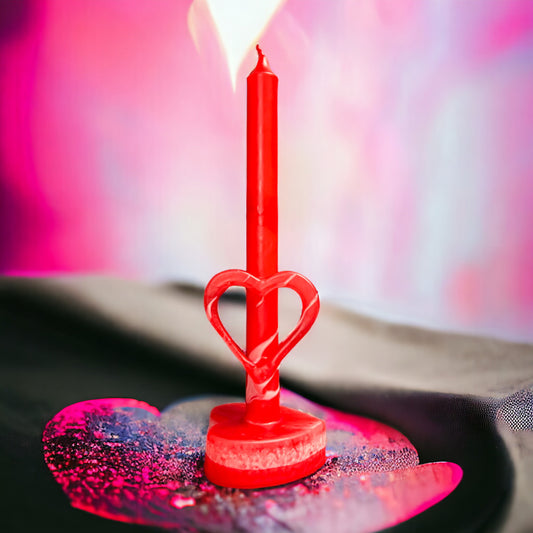 Dining candle heart base 21x300mm