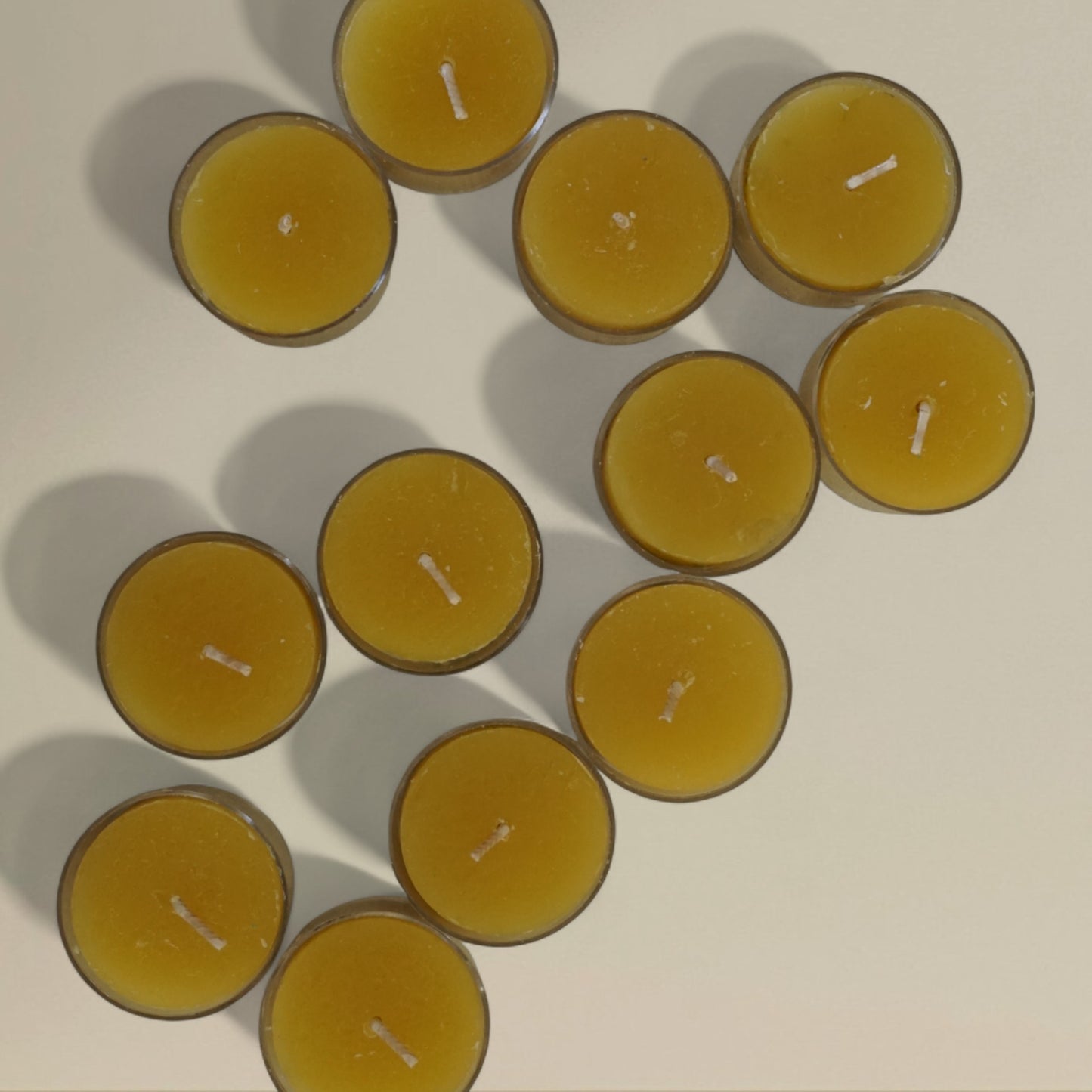 Tea light candle beeswax packet of 50 acrylic